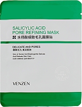 Tuchmaske für Problemhaut mit Salicylsäure - Venzen Salicylic Acid Pore Refining Mask — Bild N1