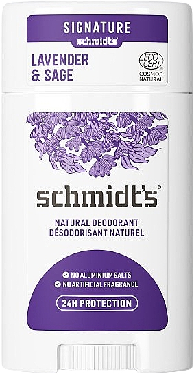 Natürlicher Deostick Lavendel und Salbei - Schmidt's Signature Natural Deodorant Lavender & Sage — Bild N1