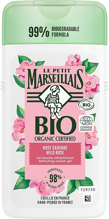 Duschgel mit Hagebutte - Le Petit Marseillais Bio Wild Rose Refreshing Shower Gel — Bild N1