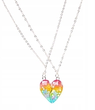 Halskette mit Anhänger Herz 2 St. 6444 mehrfarbig - Donegal — Bild N1