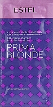 GESCHENK! Silbershampoo für kühle Blondtöne - Estel Professional Prima Blonde Shampoo (Probe)  — Bild N1