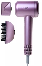 Haartrockner mit LED-Anzeige rosa - Adler AD 2270 Purple LED Superspeed Hair Dryer  — Bild N1