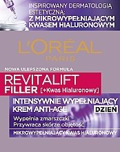 Anti-Aging Tagescreme mit Faltenauffüll-Effekt - L'Oreal Paris Revitalift Filler Hyaluronic Acid Day Cream — Foto N3