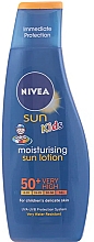 Feuchtigkeitsspendende Sonnenschutzlotion für Kinder SPF 50+ - Nivea Sun Kids Moisturising Lotion SPF50 — Bild N1