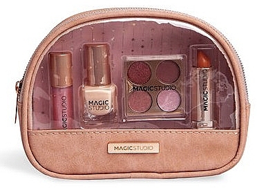 Set in Kosmetiktasche 5 St. - Magic Studio Makeup Bag Rose Quartz — Bild N2