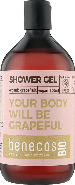 Duschgel - Benecos Shower Gel Organic Grapefruit — Bild N1