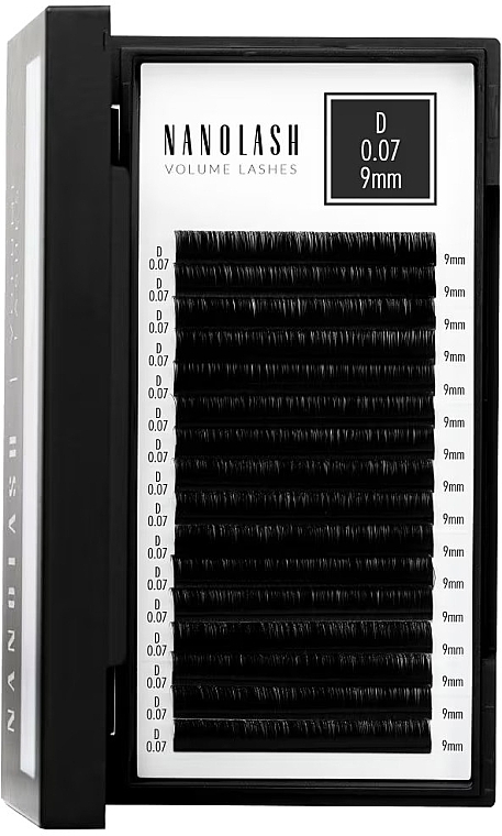 Falsche Wimpern D 0.07 (9 mm) - Nanolash Volume Lashes — Bild N2