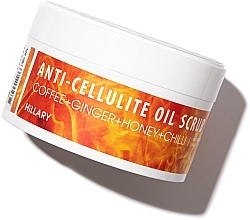 Düfte, Parfümerie und Kosmetik Wärmendes Anti-Cellulite-Körperpeeling mit Kaffee und Ingwer - Hillary Anti-Cellulite Oil Scrub