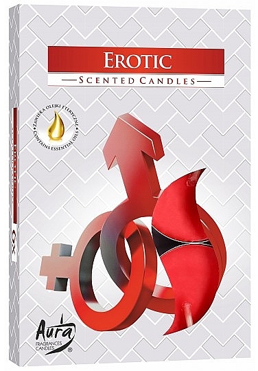 Teekerzen-Set Erotik - Bispol Aura Erotic Scented Candles  — Bild N1