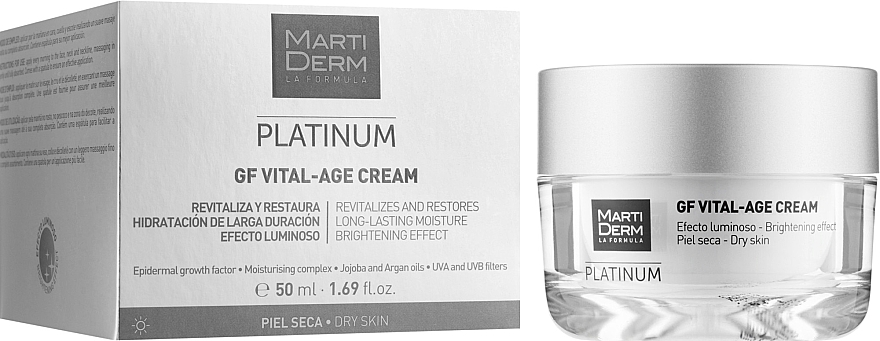 Creme für trockene Haut - MartiDerm Platinum Gf Vital Age Cream — Bild N2