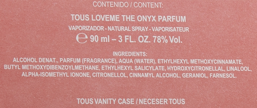 Tous LoveMe The Onyx - Duftset (Eau de Parfum 90ml + Kosmetiktasche 1 St.)  — Bild N4