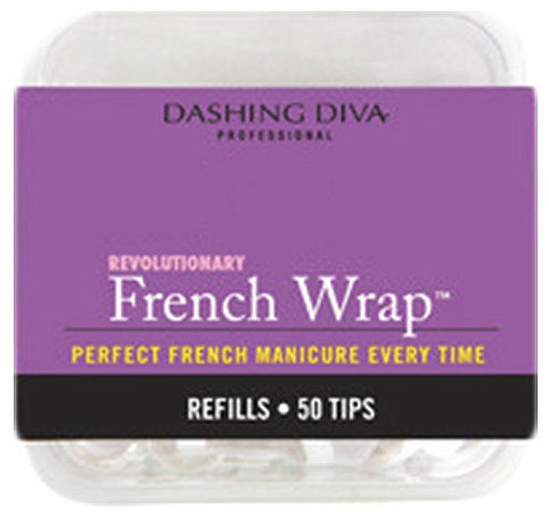 Nageltips French Wrap - Dashing Diva French Wrap White 50 Tips Size 11 — Bild N1