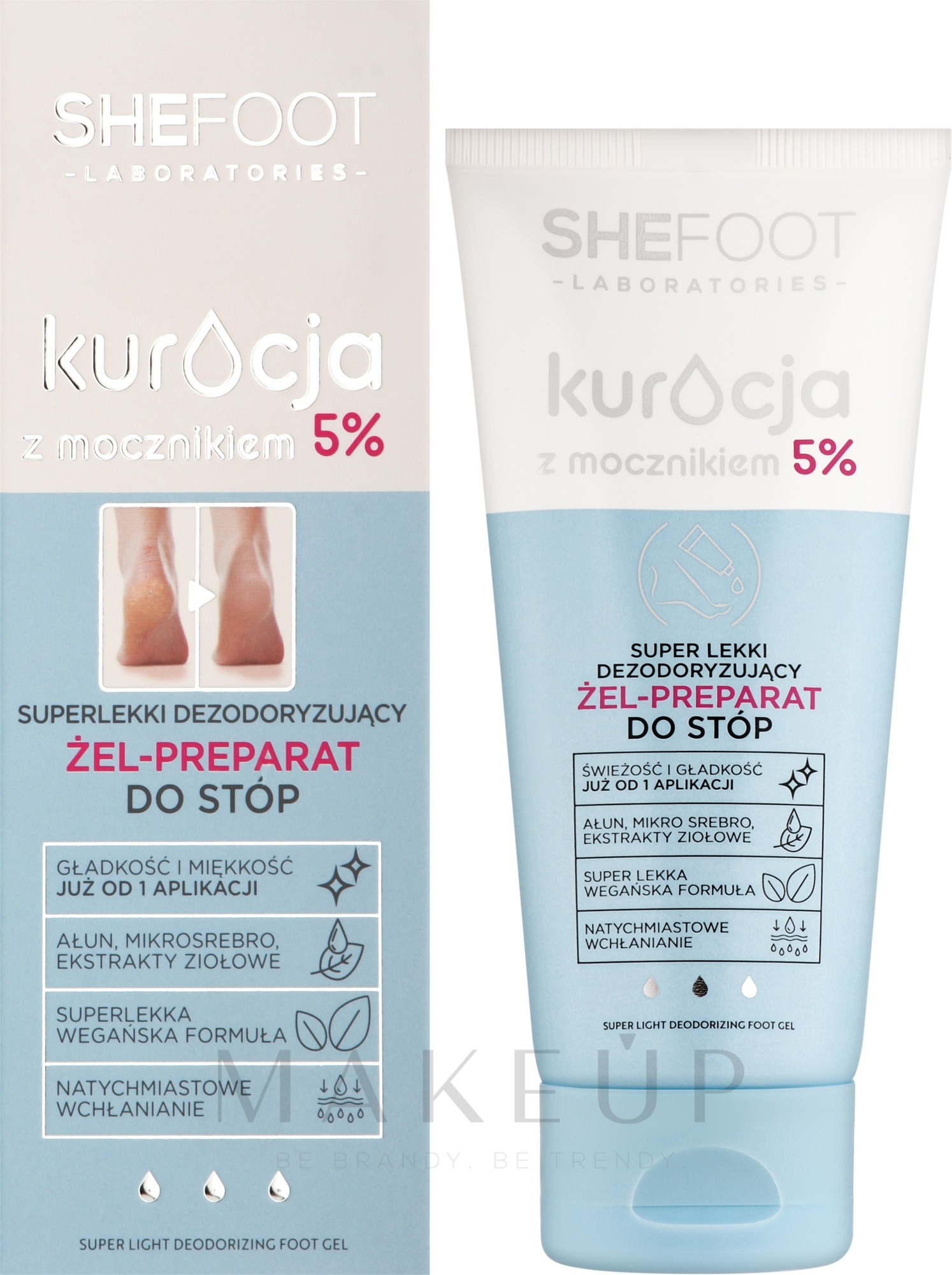 Desodorierendes Fußgel mit 5% Urea - SheFoot — Bild 75 ml