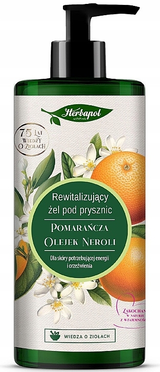 Duschgel Orangen- und Neroliöl - Herbapol Polana Orange & Neroli Oil Shower Gel — Bild N1
