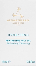 Feuchtigkeitsspendendes und revitalisierendes Gesichtsöl - Aromatherapy Associates Hydrating Revitalising Face Oil — Bild N3