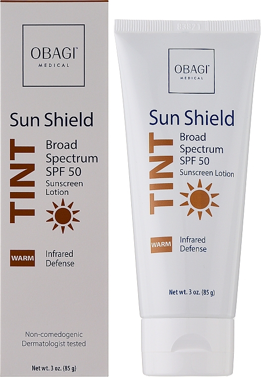 Sonnenschutzcreme für das Gesicht - Obagi Medical Sun Shield Tint Broad Spectrum Spf 50 Warm — Bild N2