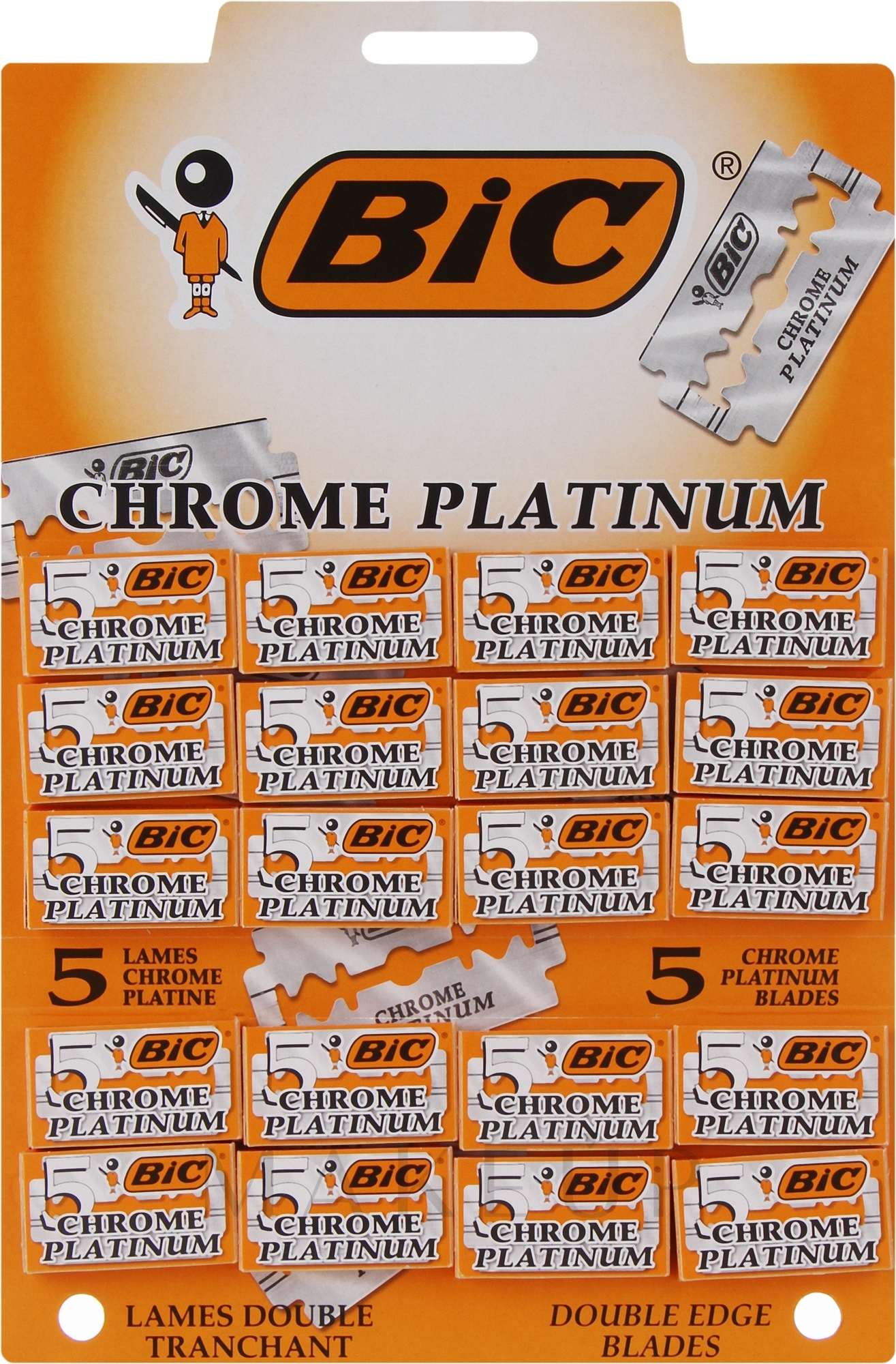 Ersatzklingen Chrome Platinum 5x 20 St. - Bic — Bild 5 x 20 St.