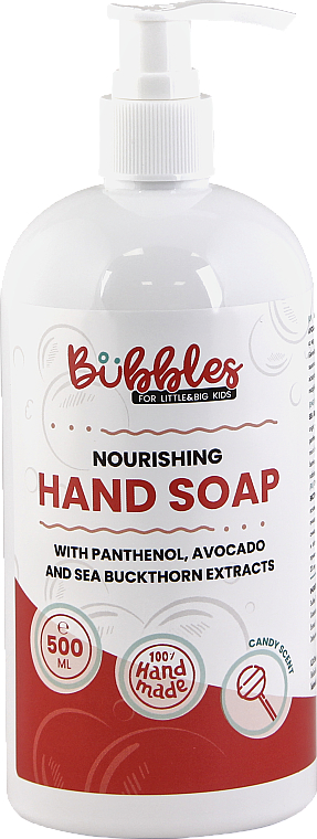 Pflegende Handseife für Kinder mit Avocadoextrakt und Panthenol - Bubbles Nourishing Hand Soap — Bild N1