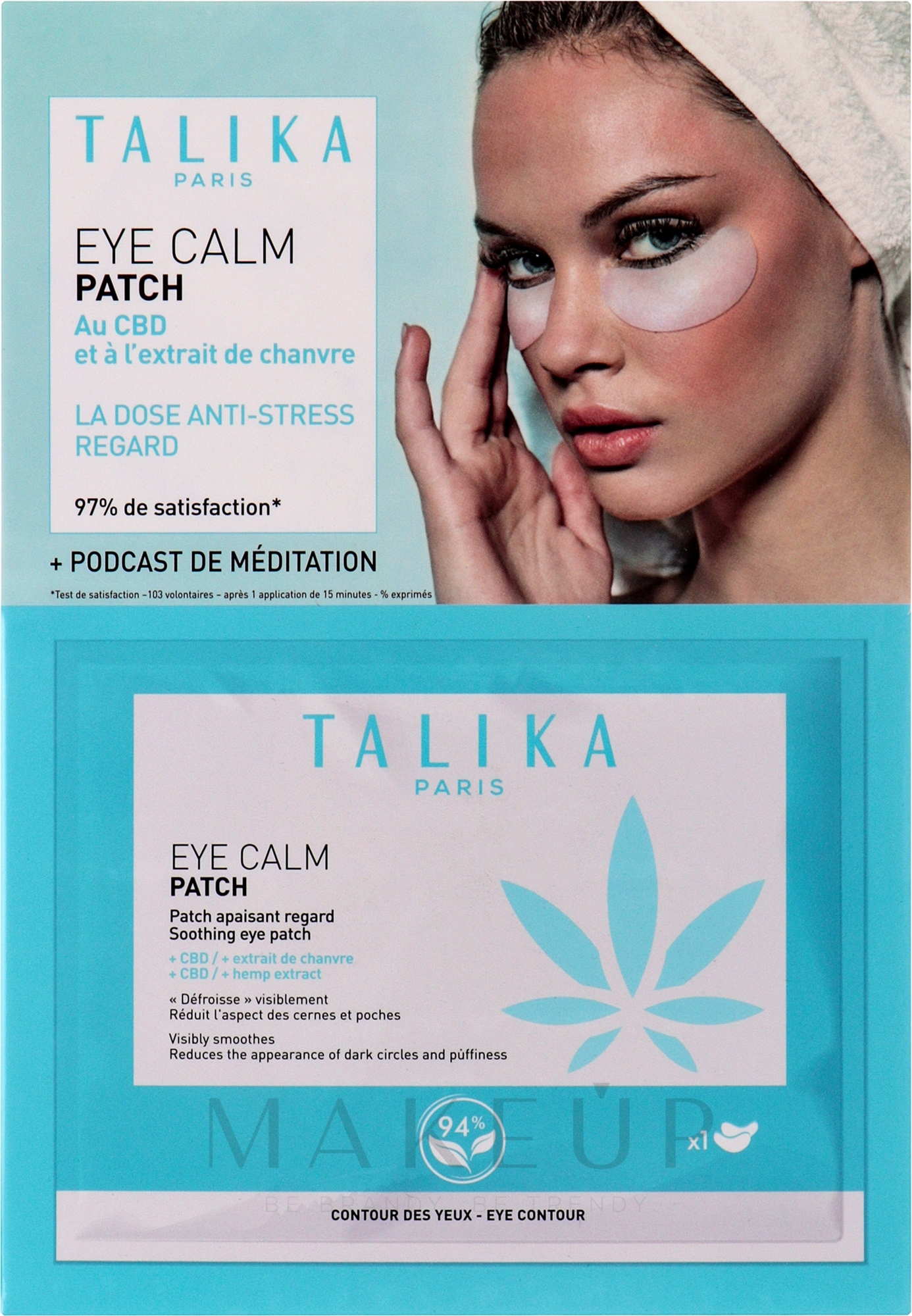 Beruhigende Patches für die Augenpartie - Talika Eye Calm Soothing Eye Patch — Bild 30 St.