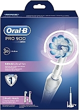 Mundpflegeset - Oral-B Pro 900 Sensi UltraThin D16.524.3U (Elektrische Zahnbürste + Ersatzköpfe für elektrische Zahnbürste 2 St. + Zahnbürsten-Ladegerät 1 St.) — Bild N3