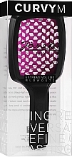 Haarbürste matt schwarz-pink - Janeke CurvyM Extreme Volume Brush — Bild N1