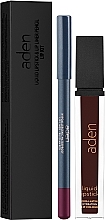 Make-up Set (Lippenstift 7ml + Lippenkonturenstift 1,14g) - Aden Cosmetics  — Bild N2