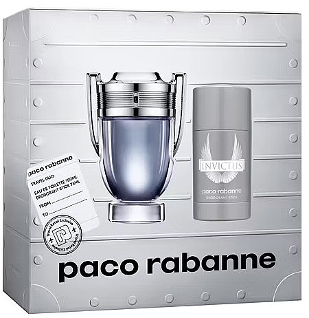 Paco Rabanne Invictus - Set (Eau de Toilette/100ml + Deodorant/75ml) — Bild N1