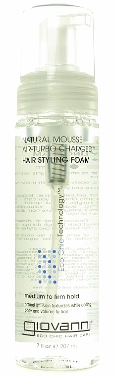Haarschaum mit mittlerem Halt - Giovanni Eco Chic Hair Care "Natural Mousse" — Bild N1