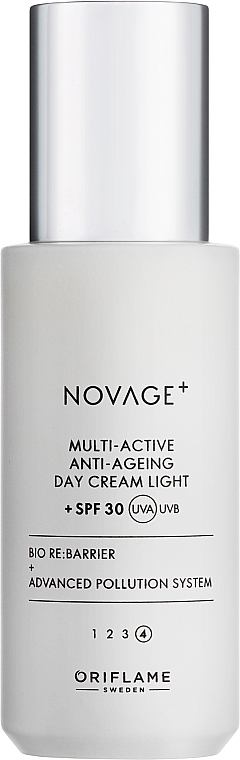 Leichte multiaktive Tagescreme für das Gesicht SPF30 - Oriflame Novage+ Multi-Active Anti-Ageing Day Cream Light — Bild N1