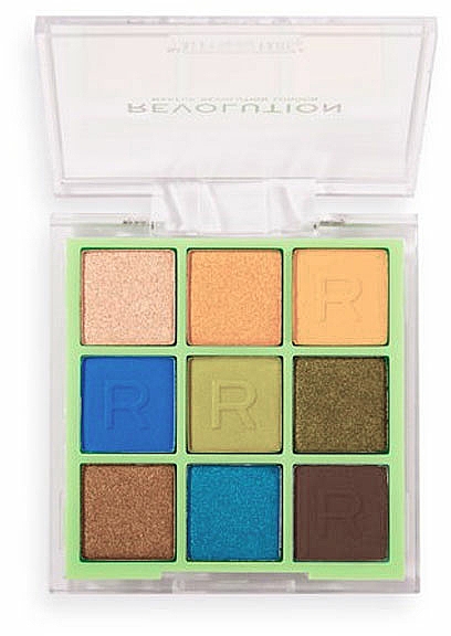 Lidschattenpalette - Makeup Revolution Neon Heat Eyeshadow Palette Safari Green — Bild N2