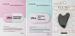 Gesichtspflegeset - Glamfox Beauty Gift Box (Maske 2x25ml + Massager 1 St.)  — Bild N2