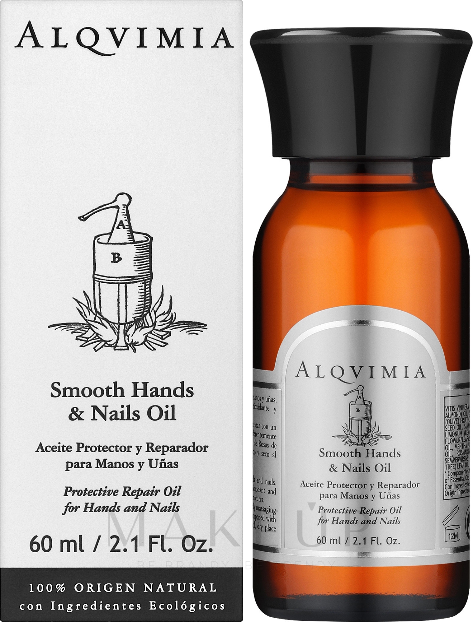 Öl für Hände und Nägel - Alqvimia Smooth Hands & Nails Oil — Bild 60 ml