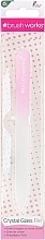 Düfte, Parfümerie und Kosmetik Glasnagelfeile weiß und rosa - Brushworks Glass Nail File