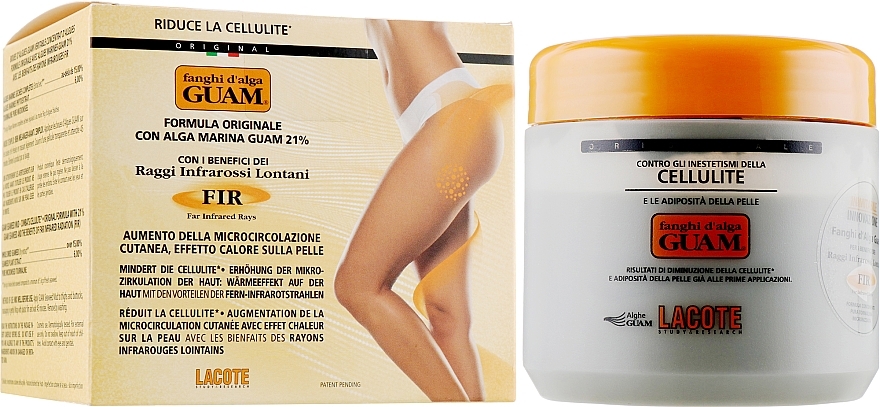 Anti-Cellulite-Wärmemaske mit Turmalin-Mikrokristallen - Guam FIR Body Mask — Bild N1