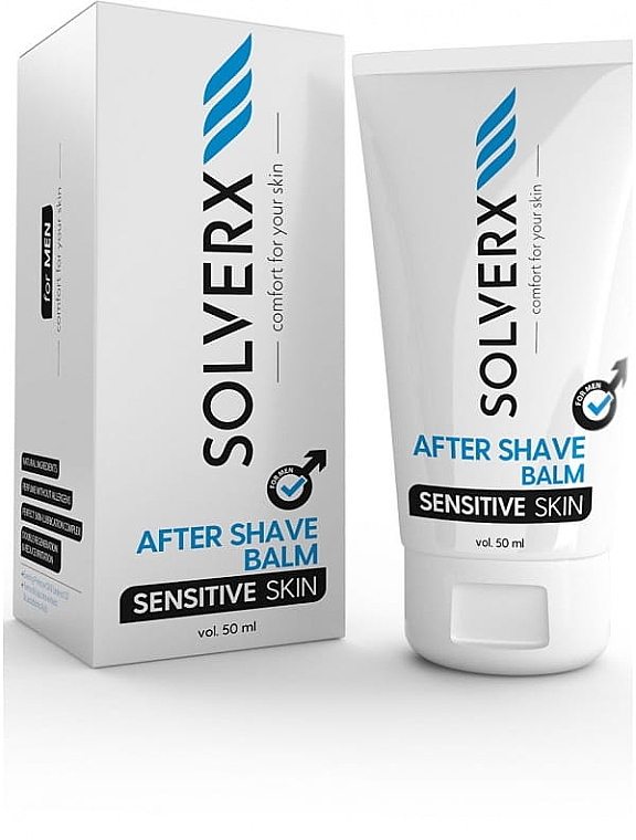 After Shave Balsam für empfindliche Haut - Solverx Sensitive Skin Aftershave Balm — Bild N1