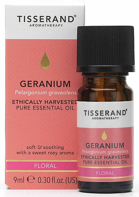 Ätherisches Öl mit Geranie - Tisserand Aromatherapy Geranium Ethically Harvested Pure Essential Oil — Bild N1