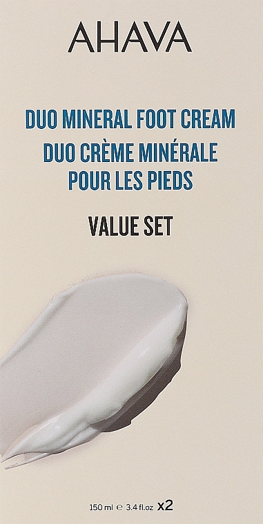 Set - Ahava Deadsea Water Mineral Foot Cream (f/cr/2x150ml) — Bild N1