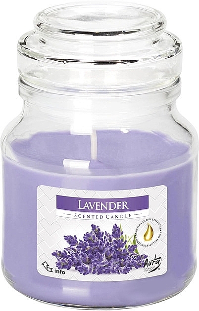 Duftkerze im Glas Lavendel - Bispol Scented Candle Lavender  — Bild N1