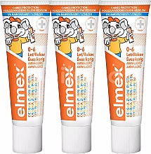 Düfte, Parfümerie und Kosmetik Zahnpflegeset - Elmex Kids Toothpaste( Zahnpasta 3x50ml)