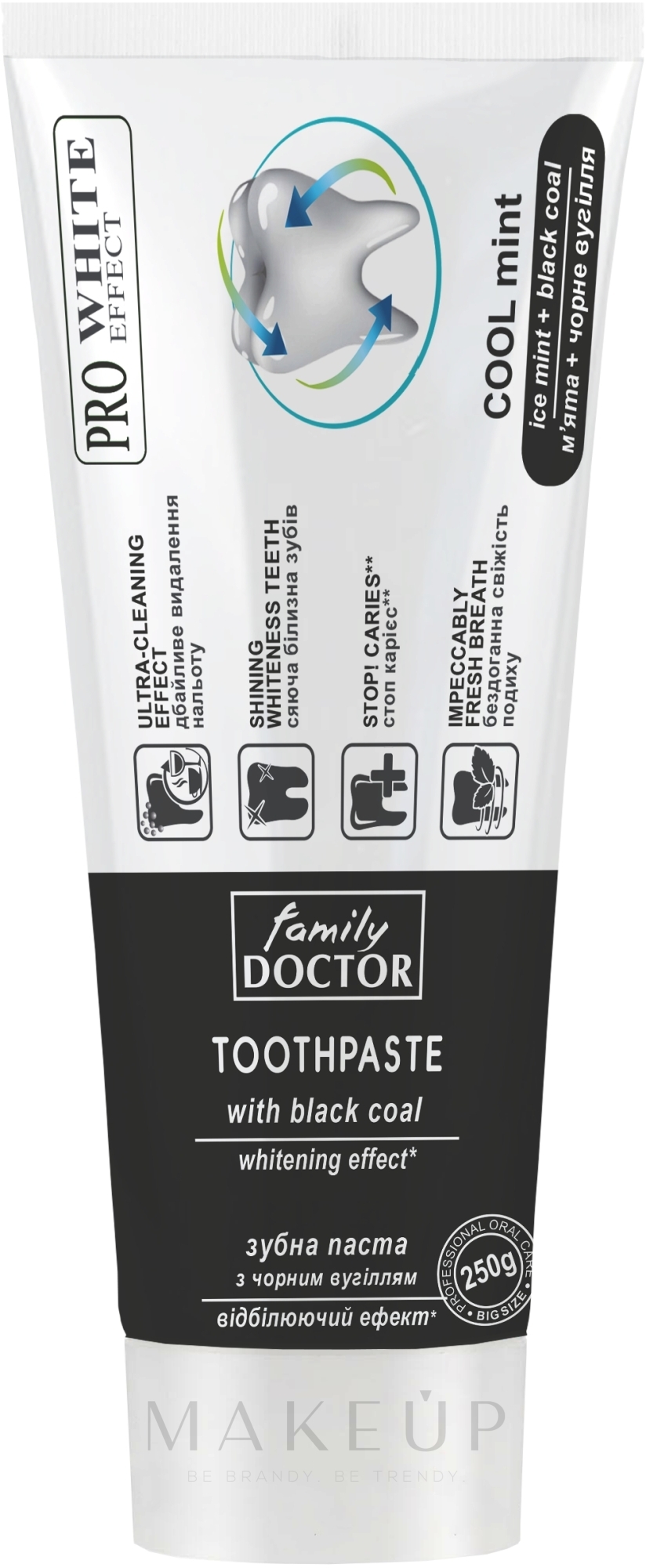 Aufhellende Zahnpasta Kariesschutz - Family Doctor Toothpaste — Bild 250 g