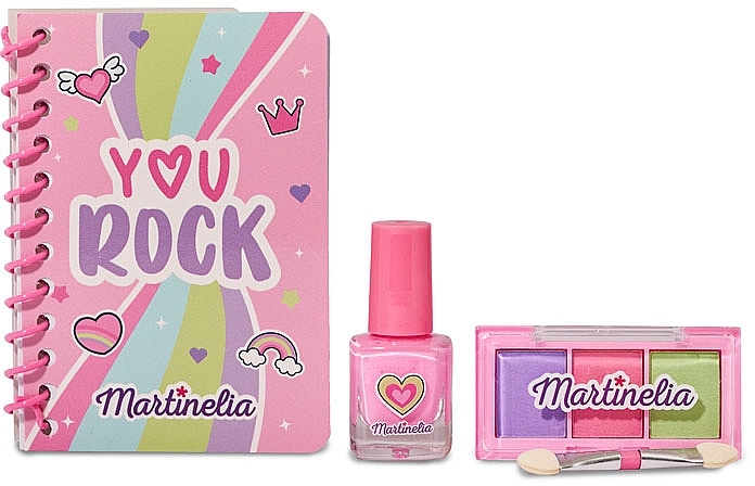 Kosmetikset für Kinder - Martinelia Girl Boss Notebook & Beauty Set (Nagellack 1 St. + Lidschatten 1 St. + Notizbuch 1 St.) — Bild N2