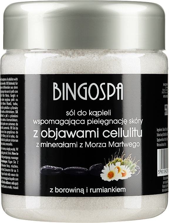 Anti-Cellulite Badesalz mit Mineralien aus dem Toten Meer, Kamille und Torf - BingoSpa Salt With Minerals
