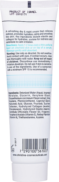 Azulen-Feuchtigkeitscreme mit Kollagen und Elastin für normale Haut - Christina Elastin Collagen Azulene Moisture Cream — Bild N4