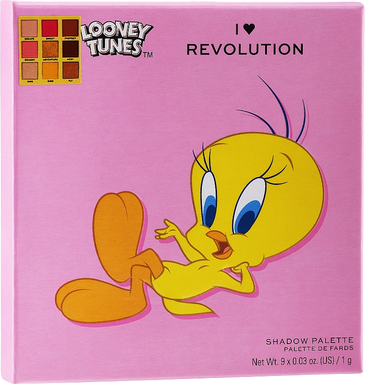 Lidschatten-Palette 9 Farben - I Heart Revolution Looney Tunes Tweety Bird Shadow Palette — Bild N2
