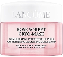 Porenverfeinernde, glättende und kühlende Gesichtsmaske mit Salicylsäure und Rosenwasser - Lancome Rose Sorbet Cryo-Mask — Bild N1