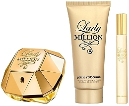 Paco Rabanne Lady Million - Duftset (Eau de Parfum 80 ml + Eau de Parfum 10 ml + Körperlotion 100 ml)  — Bild N2