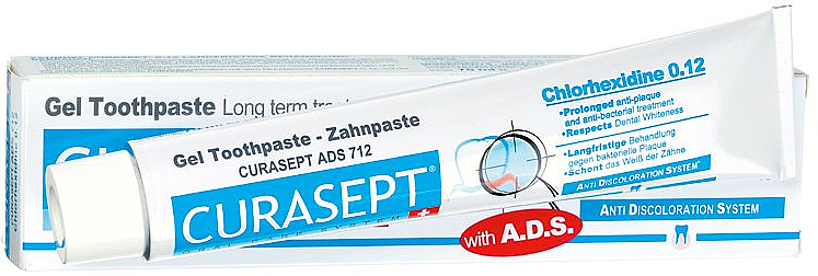 Zahnpasta-Gel - Curasept Curaprox ADS 712 — Bild N1