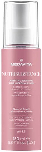 Pflegende und reparierende Mikroemulsion für trockenes Haar - Medavita Nutrisubstance Nutritive Repairing Hair Microemulsion — Bild N1