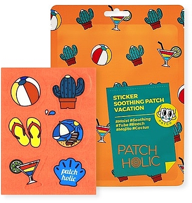 Beruhigende Gesichts- und Körperpatches mit Kaktusextrakt - Patch Holic Sticker Soothing Patch Vacation — Bild N2