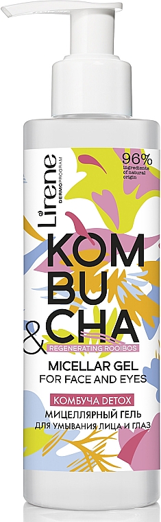 Mizellares Reinigungsgel Kombucha - Lirene Kombucha Micellar Gel — Bild N2